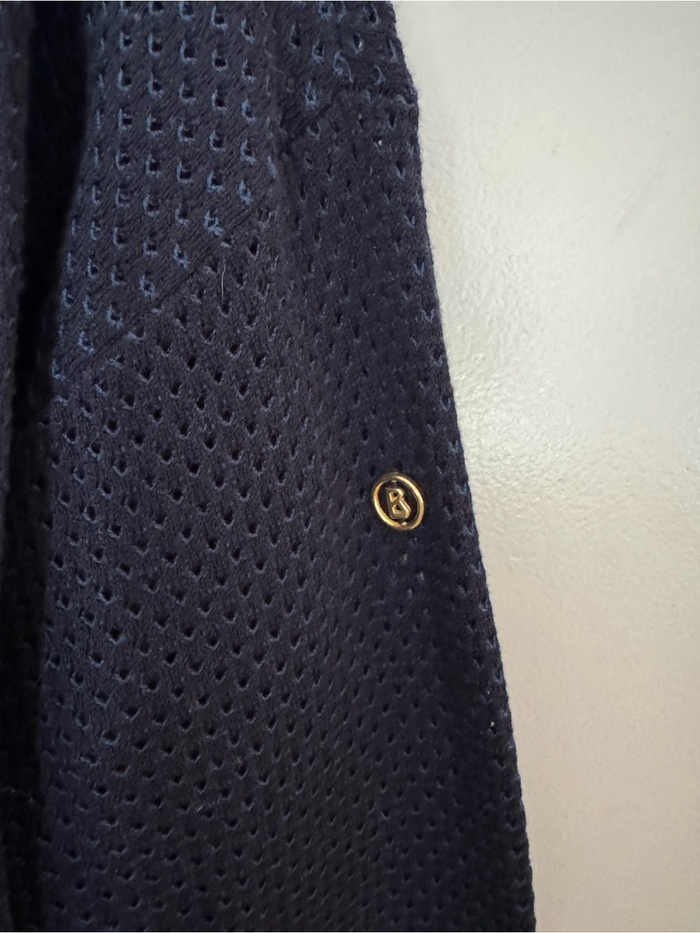 Bogner Open-Front Textured Cardigan in Blue Size Medium - Picture 4 of 4
